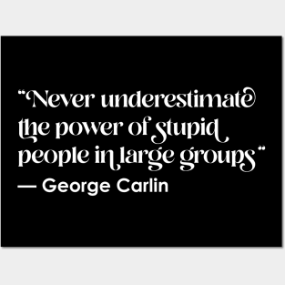 George Carlin Quote Posters and Art